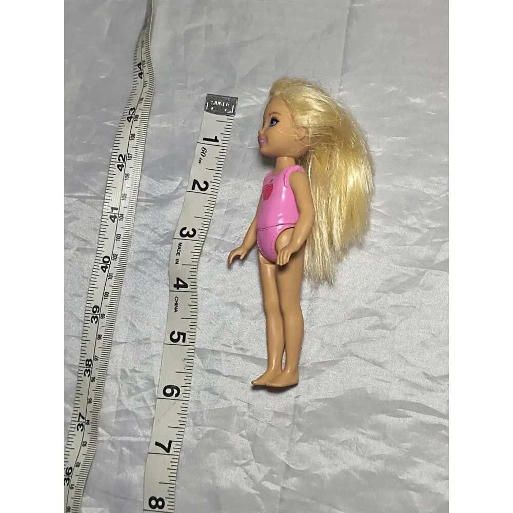2016 Baby Chelsea Barbie Mattel Doll Pink Apple Shirt Suit Outfit